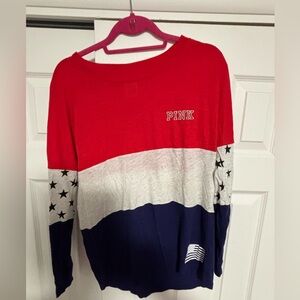 Size small PINK sequined ‘Merica top